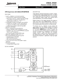 Datasheet X5648S14-4.5A manufacturer Intersil