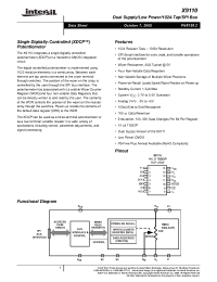 Datasheet X9110TV14-2.7 manufacturer Intersil