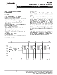 Datasheet X9251UV24-2.7 manufacturer Intersil