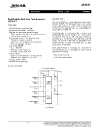 Datasheet X93254UV14I-3 manufacturer Intersil