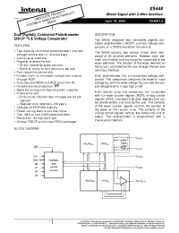 Datasheet X9448WP24-2.7 manufacturer Intersil