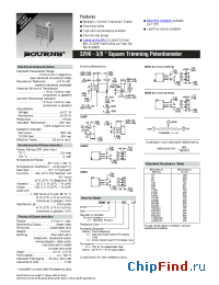 Datasheet 3296P-1-100LF manufacturer Int Power Sources