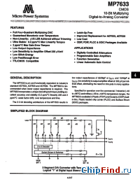 Datasheet MP7633LN manufacturer Int Power Sources