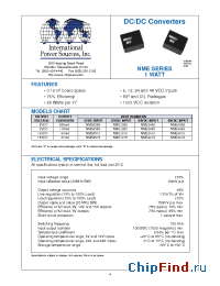 Datasheet NME1212 manufacturer Int Power Sources