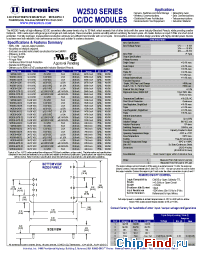 Datasheet W2530-24D12 manufacturer Intronics