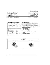 Datasheet 100BGQ045 manufacturer IRF