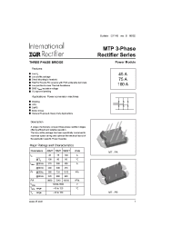 Datasheet 100MT160PA manufacturer IRF