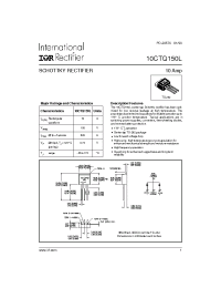 Datasheet 10CTQ150L manufacturer IRF