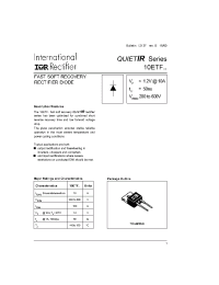 Datasheet 10ETF04 manufacturer IRF