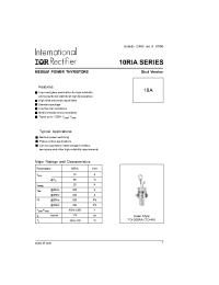 Datasheet 10RIA100MS90 manufacturer IRF
