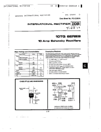Datasheet 10TQ030 manufacturer IRF