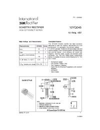 Datasheet 10YQ045 manufacturer IRF