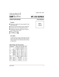 Datasheet 110MT080KB manufacturer IRF
