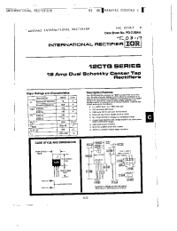 Datasheet 12CTQ035 manufacturer IRF