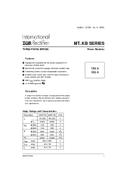 Datasheet 130MT100KB manufacturer IRF