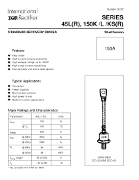Datasheet 150KR100A manufacturer IRF