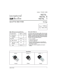 Datasheet 15CTQ035-1 manufacturer IRF