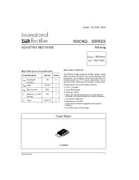 Datasheet 163CNQ060 manufacturer IRF