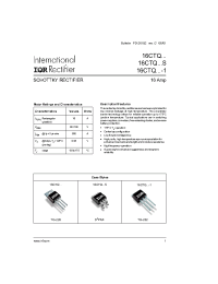 Datasheet 16CTQ100STR manufacturer IRF