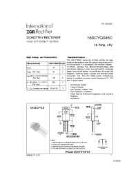 Datasheet 16SCYQ045C manufacturer IRF