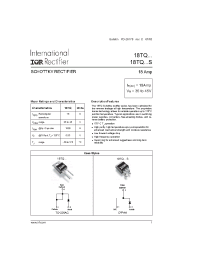 Datasheet 18TQ035S manufacturer IRF