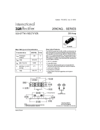 Datasheet 209CNQ135 manufacturer IRF