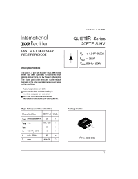 Datasheet 20ETF08STRR manufacturer IRF