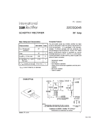 Datasheet 22CGQ045 manufacturer IRF