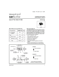 Datasheet 245NQ015 manufacturer IRF