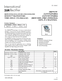 Datasheet 2N6804 manufacturer IRF