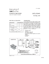 Datasheet 30CLJQ045 manufacturer IRF