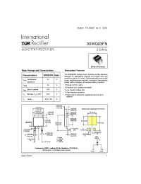 Datasheet 30WQ03FNTRL manufacturer IRF