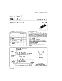 Datasheet 440CMQ030 manufacturer IRF