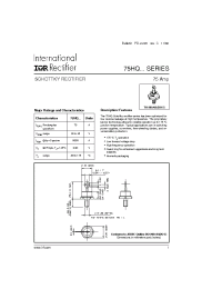 Datasheet 75HQ045 manufacturer IRF