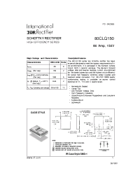 Datasheet 80CLQ150 manufacturer IRF