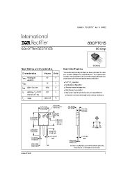 Datasheet 80cpt015 manufacturer IRF