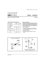 Datasheet 80SQ035 manufacturer IRF