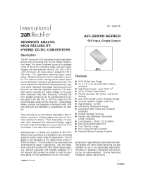 Datasheet AFL12005DW-ES manufacturer IRF