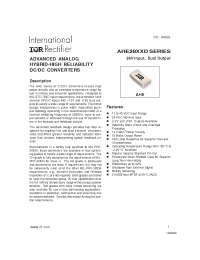 Datasheet AHE2812D manufacturer IRF