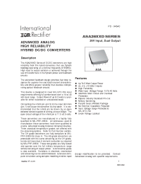 Datasheet ASA2812D manufacturer IRF