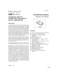 Datasheet ATW2805S manufacturer IRF