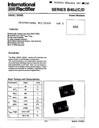 Datasheet B40C40 manufacturer IRF