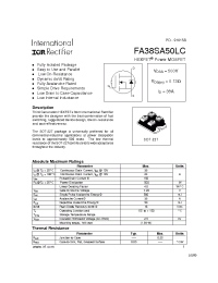 Datasheet FA38SA50LC manufacturer IRF