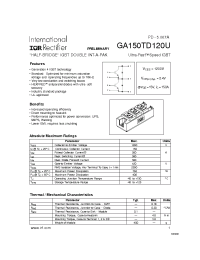 Datasheet GA150TD120U manufacturer IRF