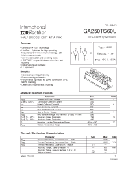 Datasheet GA250TS60U manufacturer IRF