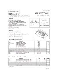 Datasheet GA500TD60U manufacturer IRF