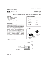 Datasheet IPS0151 manufacturer IRF