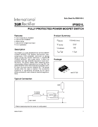 Datasheet IPS021LTR manufacturer IRF