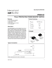 Datasheet IPS021S manufacturer IRF