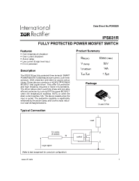 Datasheet IPS031R manufacturer IRF